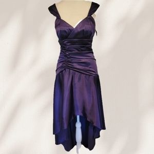 Juno High-Low Royal Purple Formal Dress Size M
